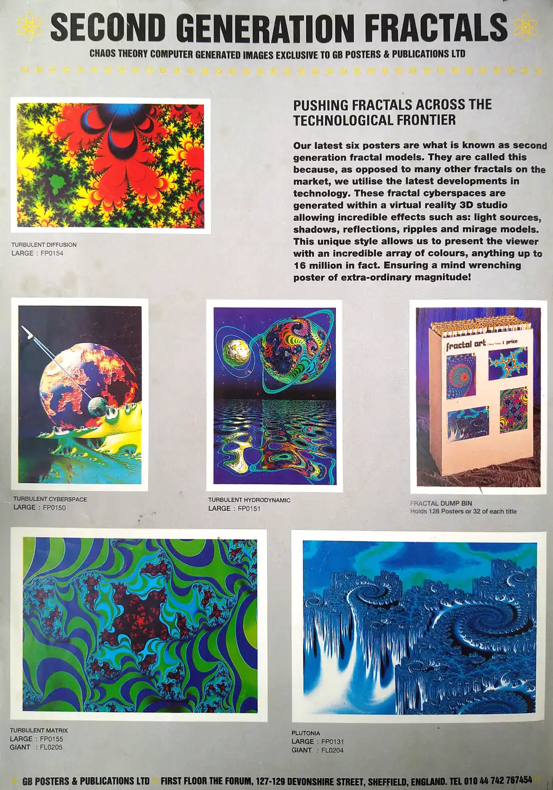 90s fractals GB posters
