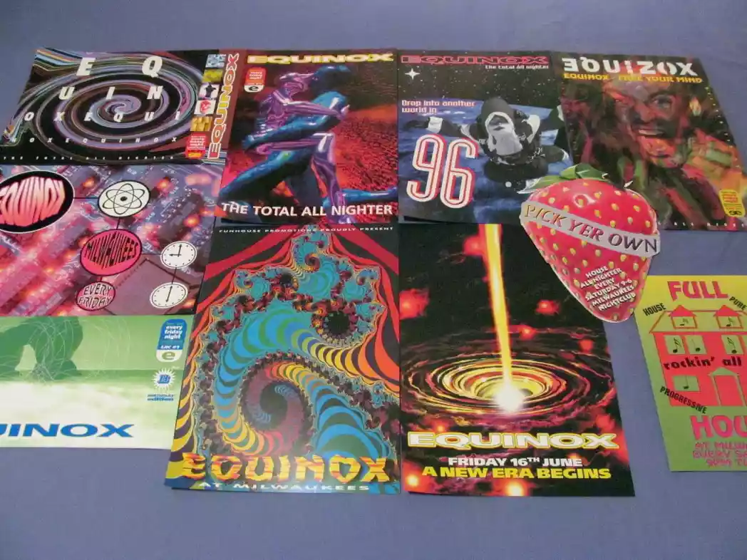 90's rave flyers