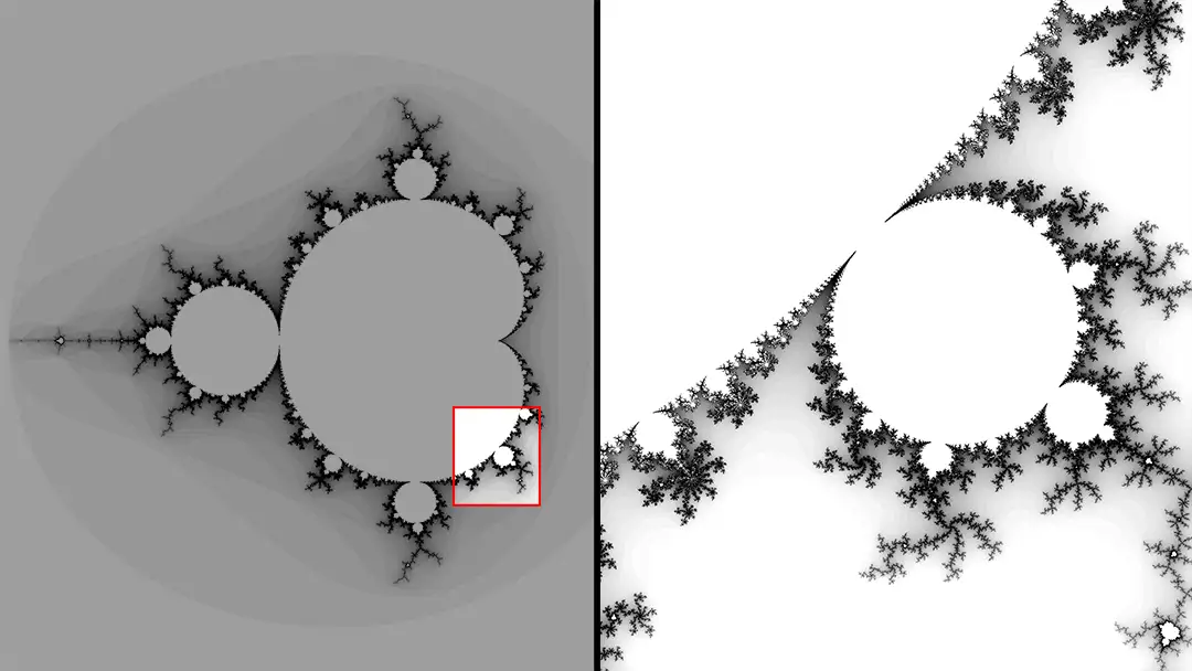 Fibonacci Fractal Flowers zoom location- Art by Tim Waters