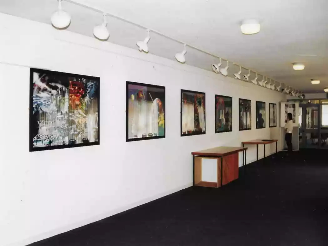 Fractal art exhibition Stantonbury campus gallery by Tim Waters