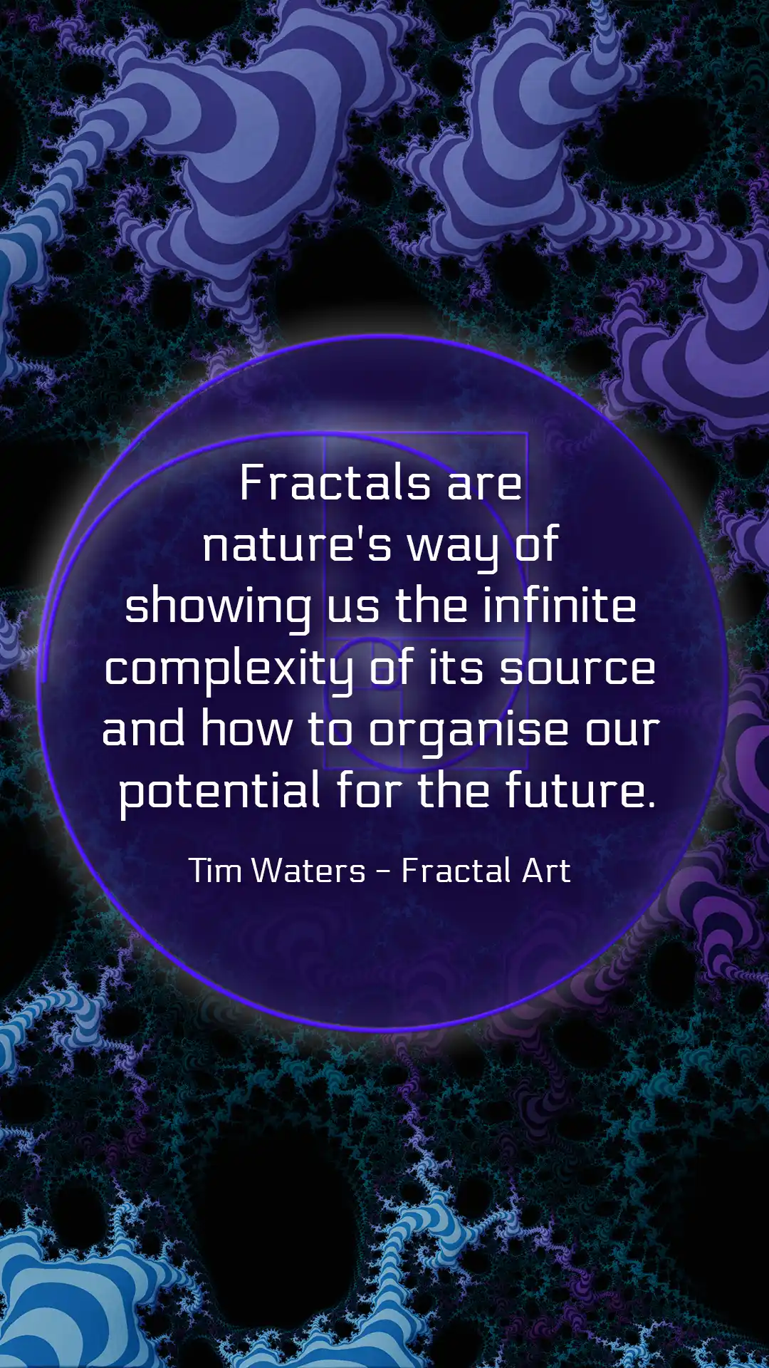 Fractal quote by Tim Waters