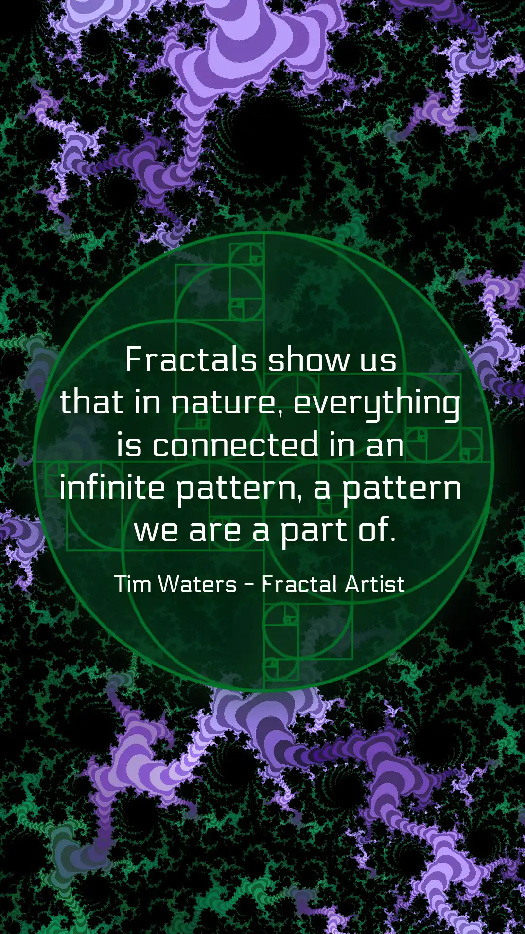 Fractal quote by Tim Waters