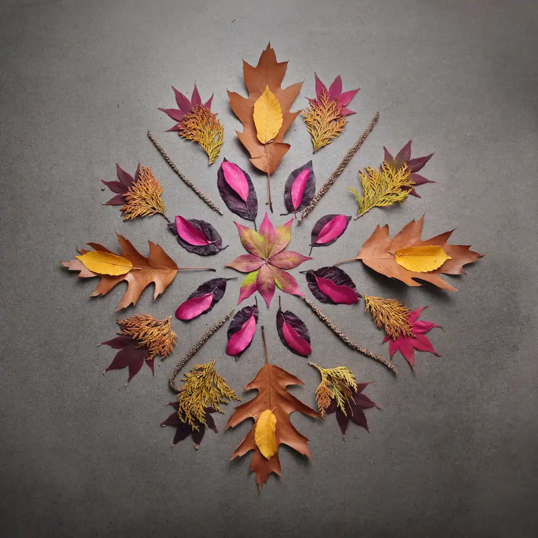 Leaf Mandala - Art by Tim Waters